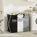 3-Grid Oxford Cloth Laundry Basket