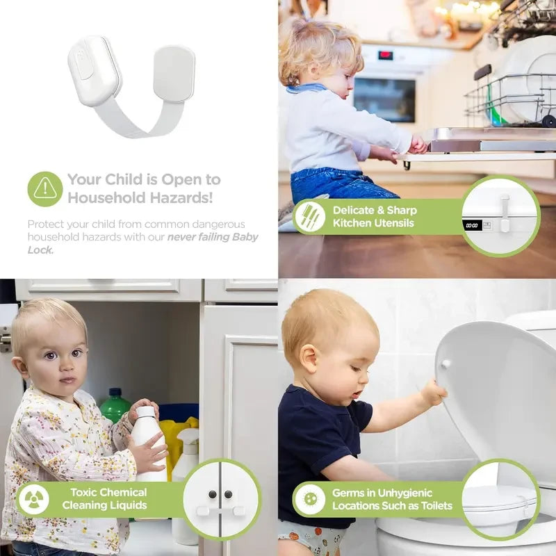 Adhesive Child Safety Cabinet Lock