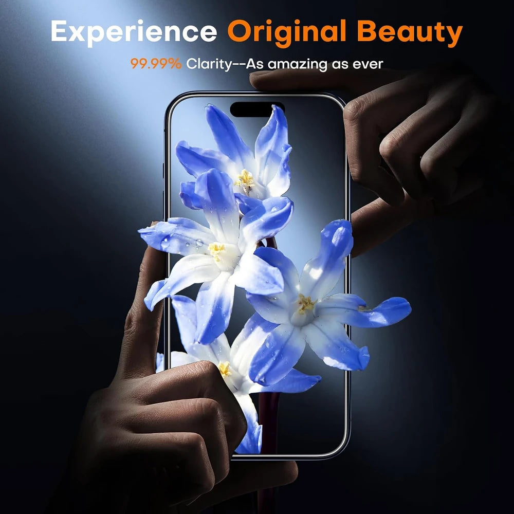 TOCOL Clear iPhone 15 Pro Screen Protector