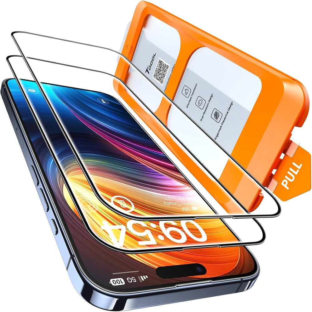 TOCOL Clear iPhone 15 Pro Screen Protector