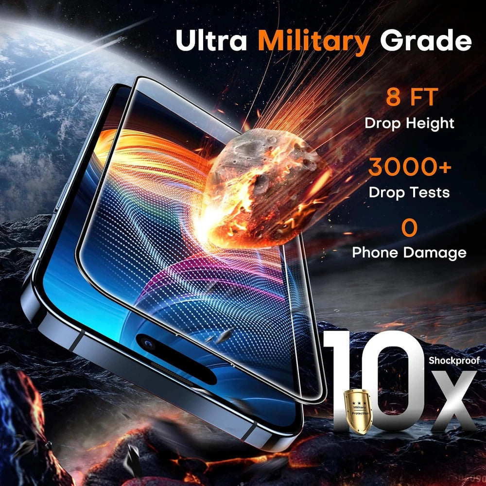 TOCOL Clear iPhone 15 Pro Screen Protector